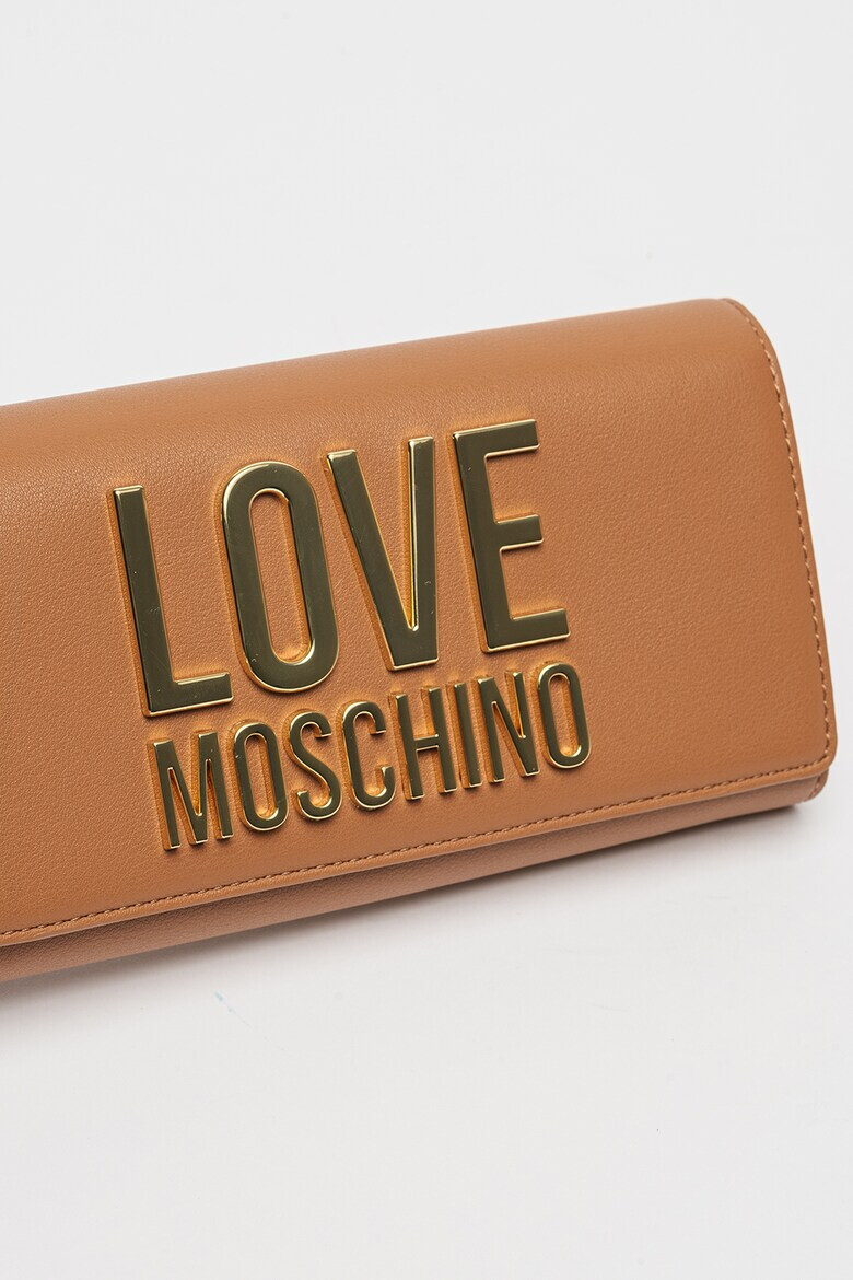 Love Moschino Портмоне от еко кожа с метално лого - Pepit.bg