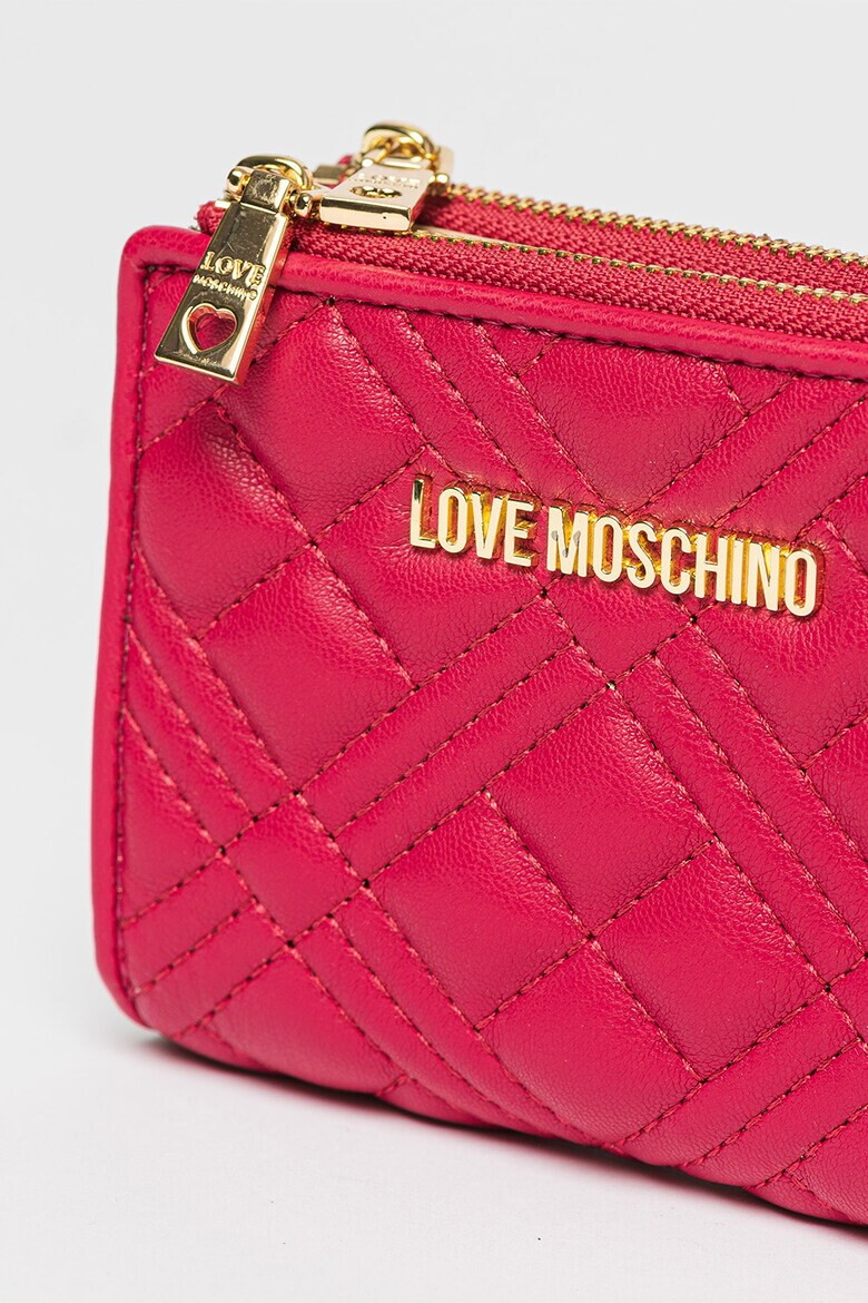 Love Moschino Портмоне от еко кожа с шевове - Pepit.bg