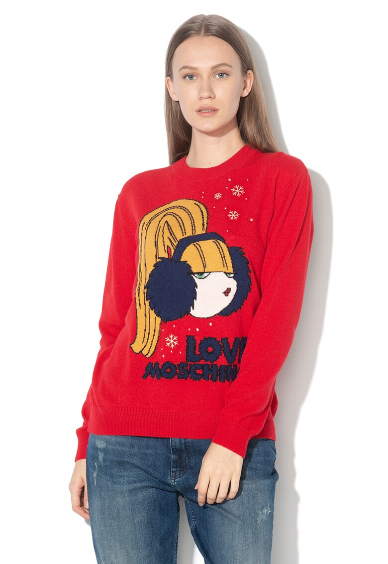 Love Moschino Пуловер с вълна - Pepit.bg