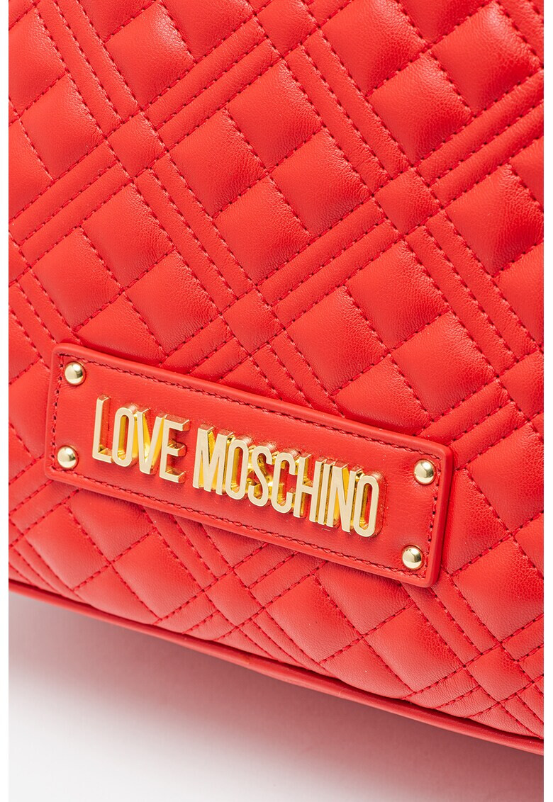 Love Moschino Раница от еко кожа с капитонирани елементи - Pepit.bg