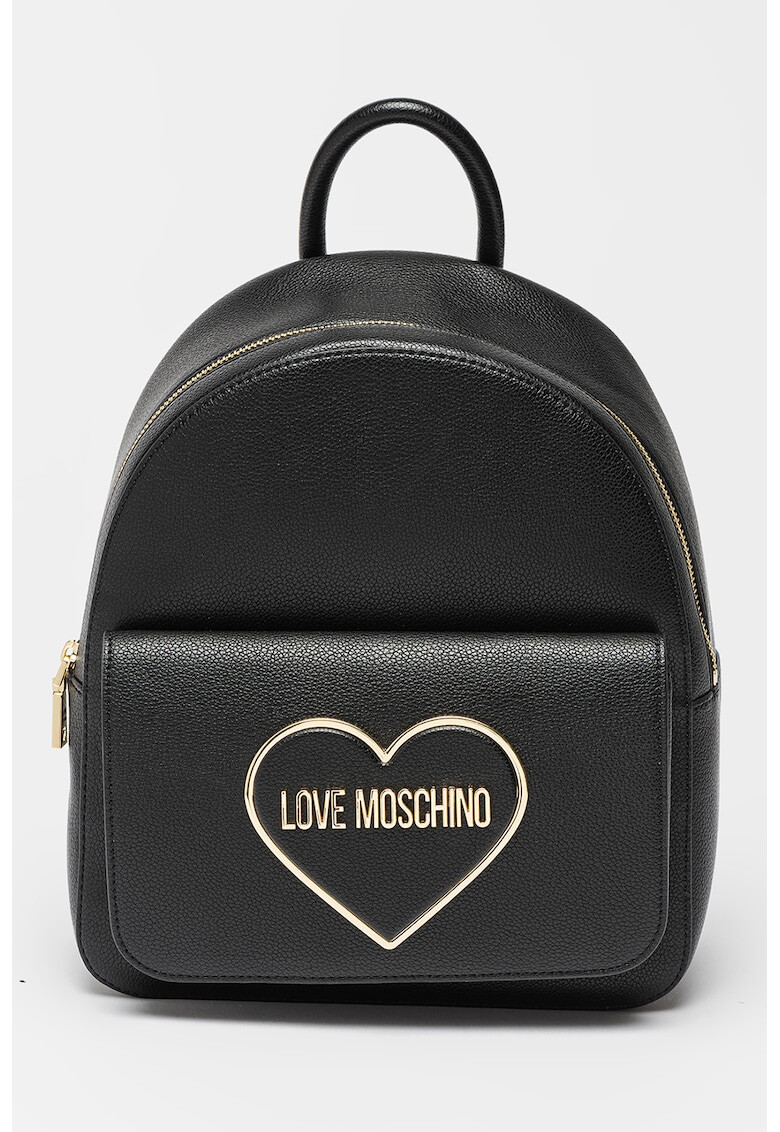 Love Moschino Раница от еко кожа с метално лого - Pepit.bg