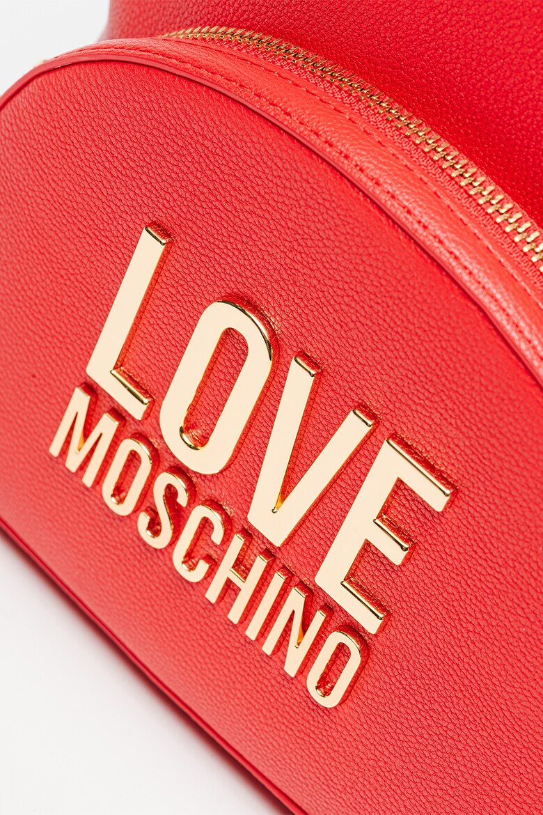 Love Moschino Раница от еко кожа с метално лого - Pepit.bg