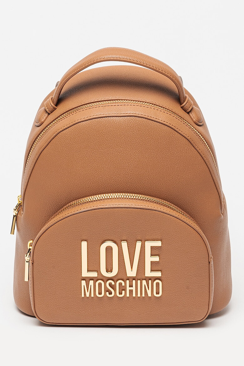 Love Moschino Раница от еко кожа с метално лого - Pepit.bg