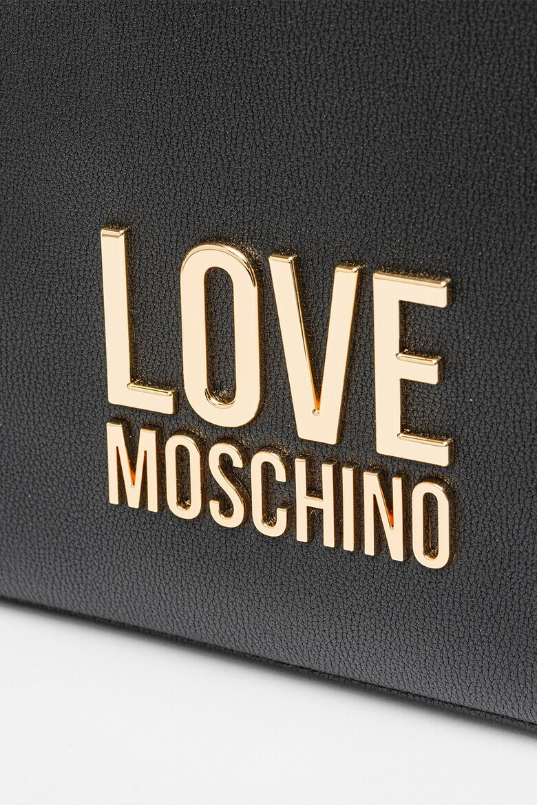 Love Moschino Раница от еко кожа с метално лого - Pepit.bg