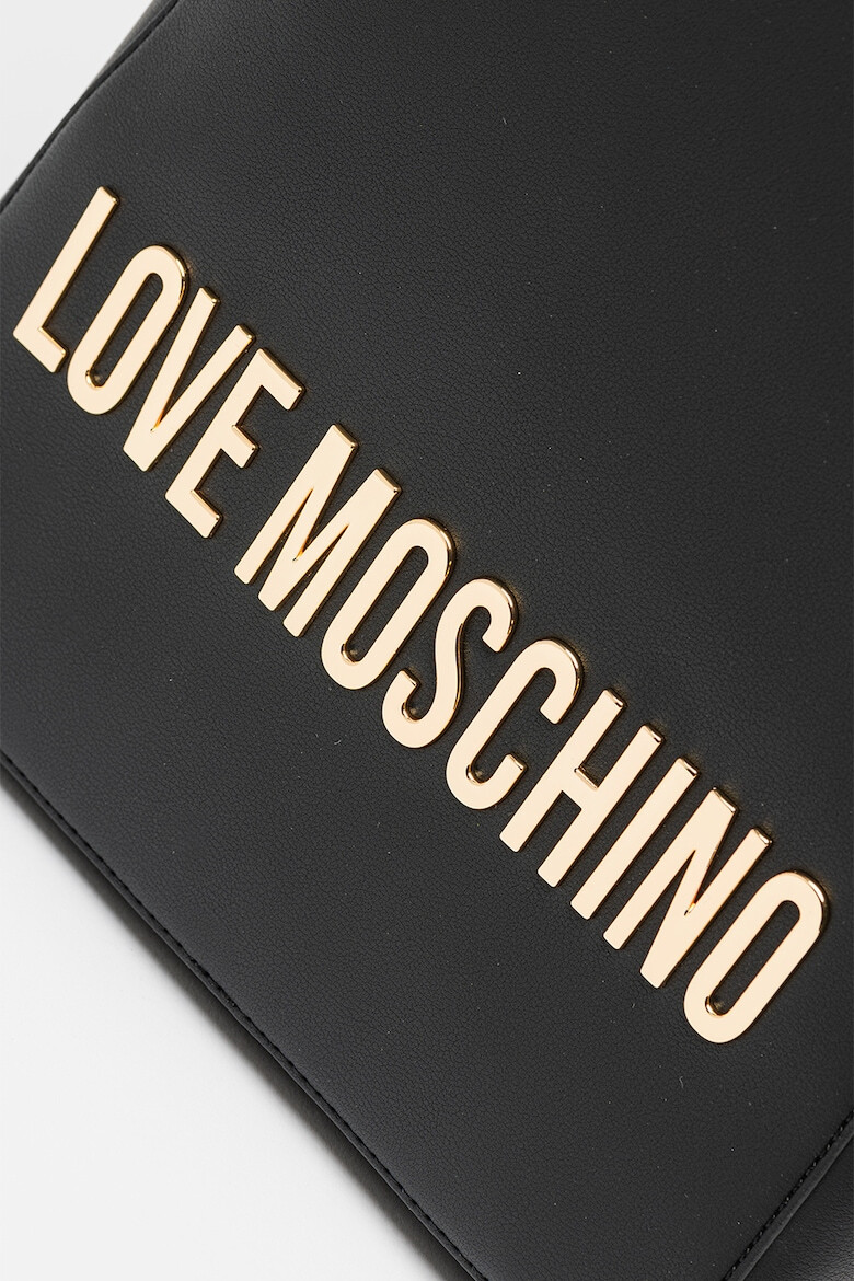 Love Moschino Раница от еко кожа с метално лого - Pepit.bg