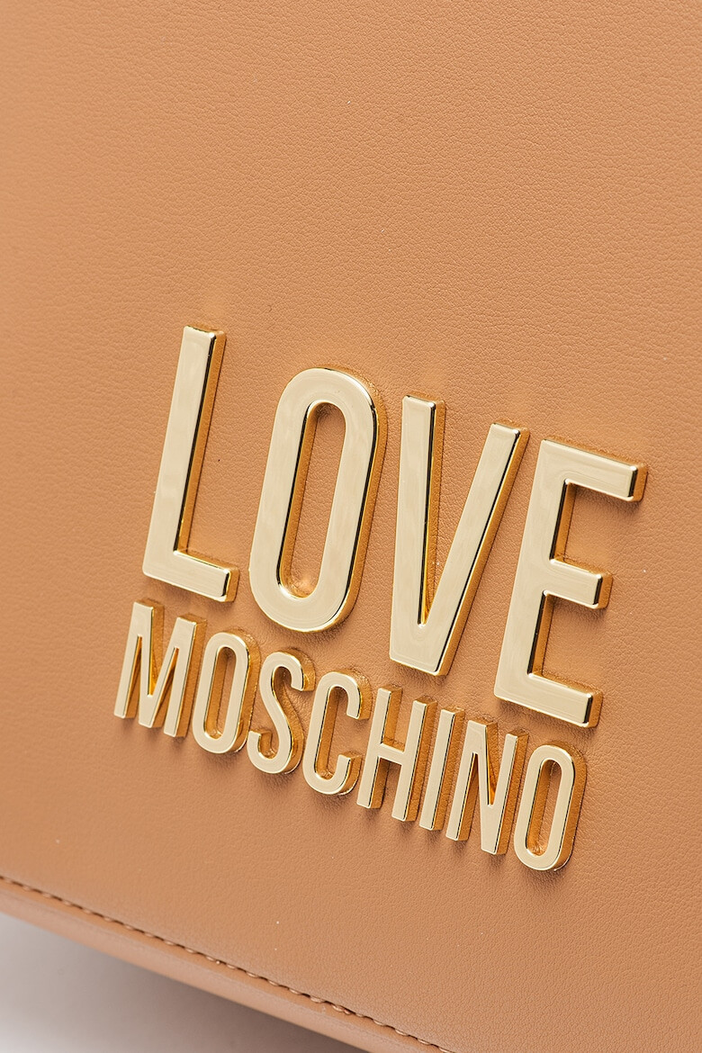 Love Moschino Раница от еко кожа с метално лого - Pepit.bg