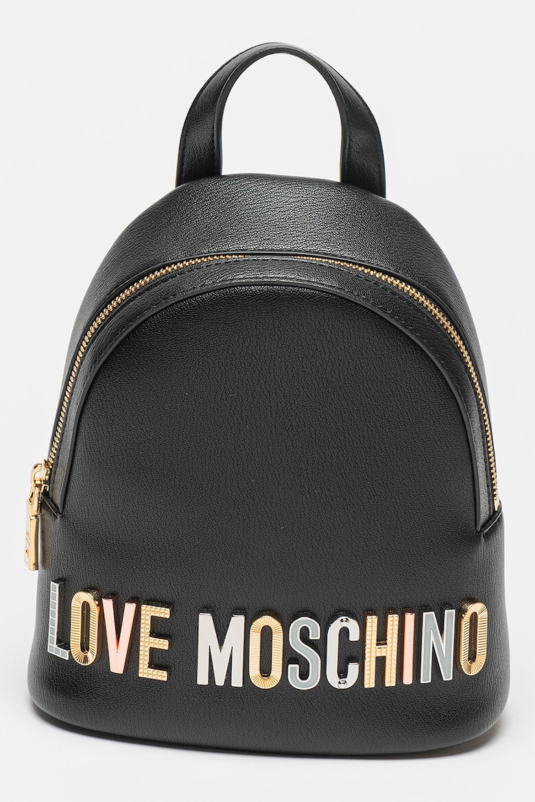 Love Moschino Раница от еко кожа с метално лого - Pepit.bg