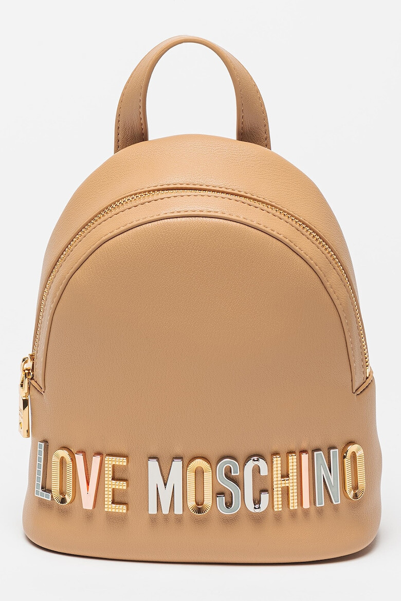 Love Moschino Раница от еко кожа с метално лого - Pepit.bg