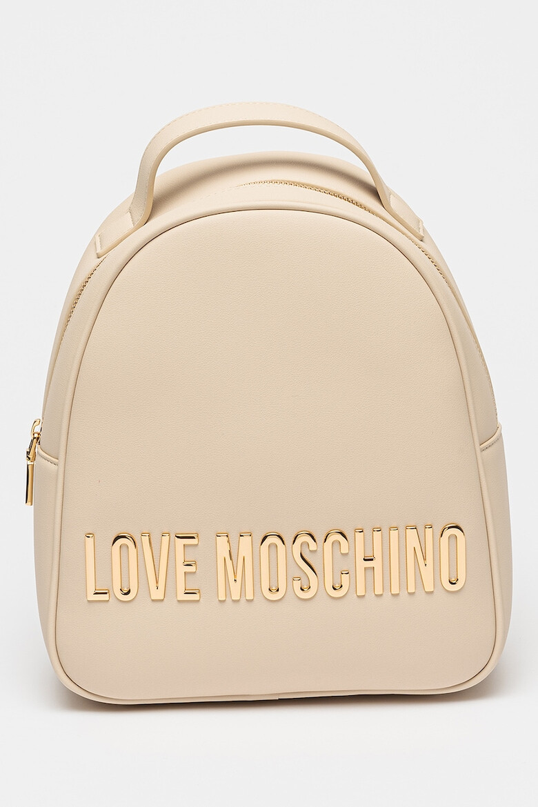 Love Moschino Раница от еко кожа с метално лого - Pepit.bg