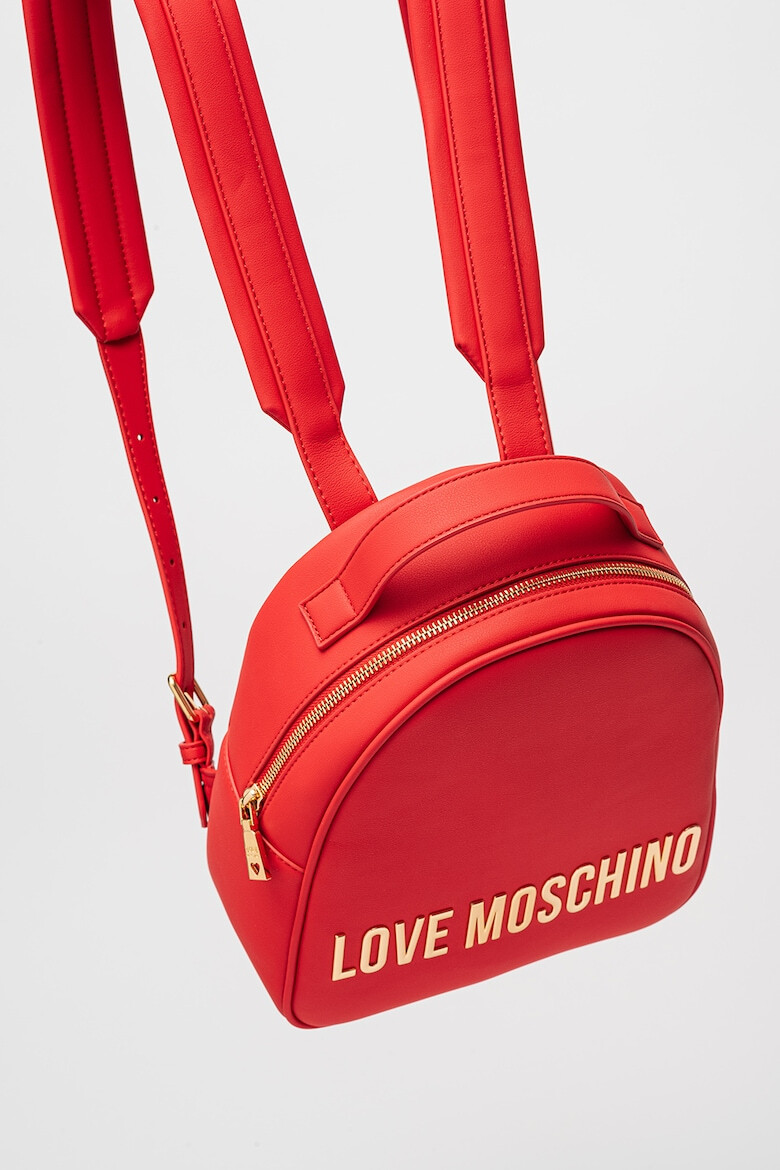 Love Moschino Раница от еко кожа с метално лого - Pepit.bg