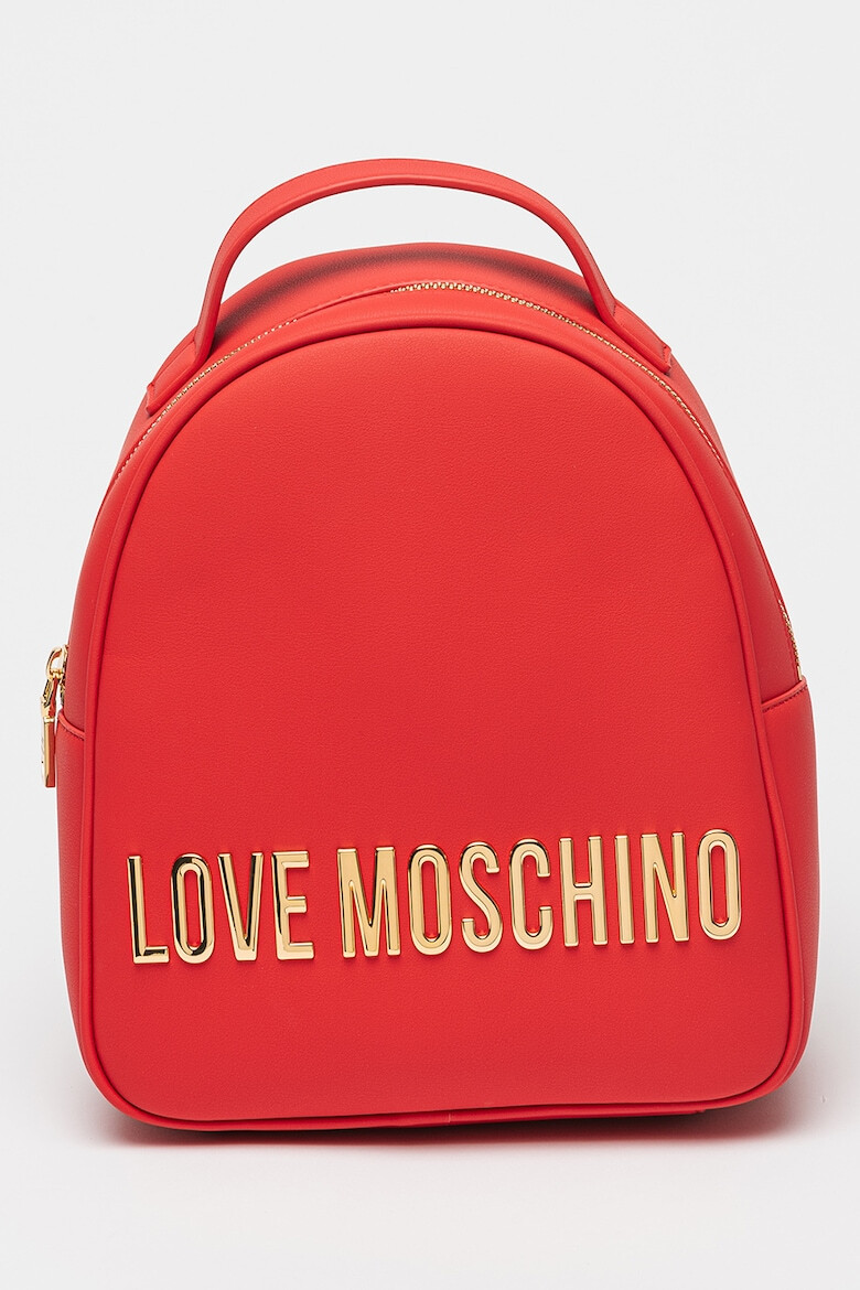 Love Moschino Раница от еко кожа с метално лого - Pepit.bg