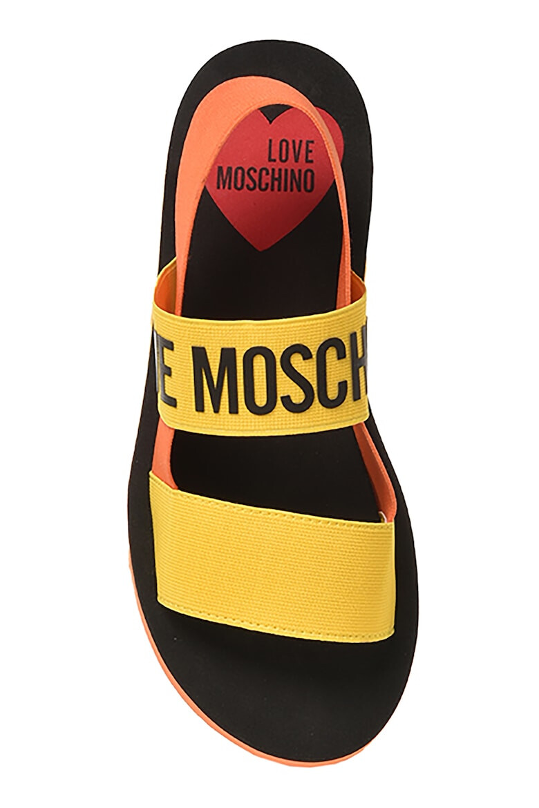 Love Moschino Сандали с отворена пета и лого - Pepit.bg