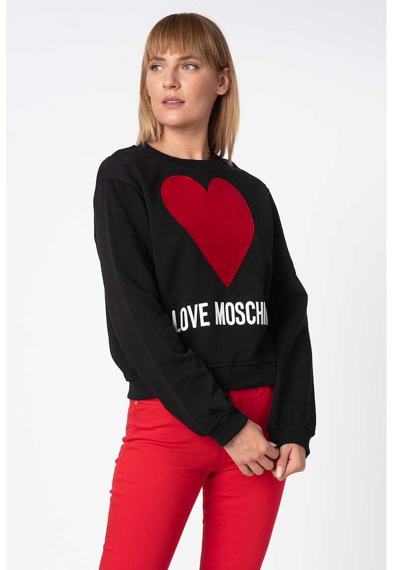 Love Moschino Суитшърт с лого - Pepit.bg