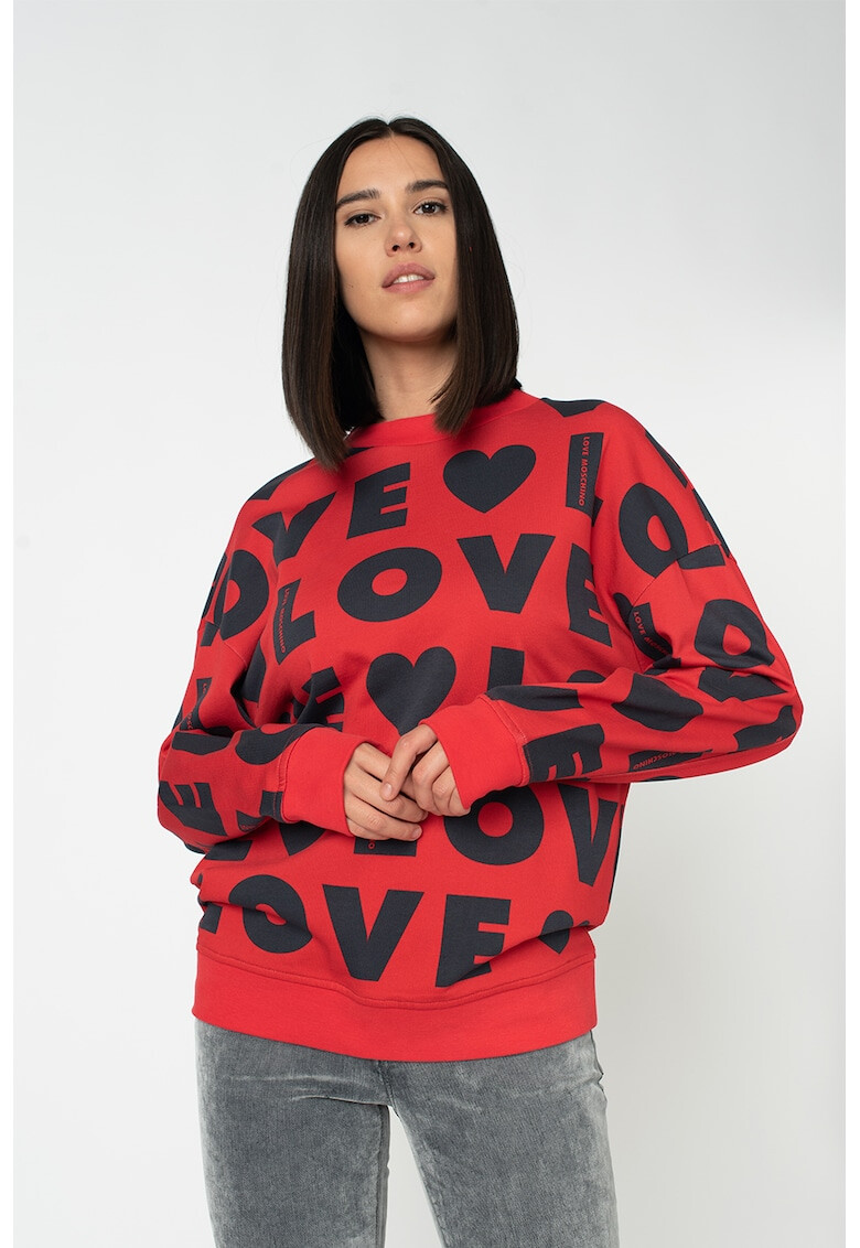 Love Moschino Суитшърт с лого - Pepit.bg