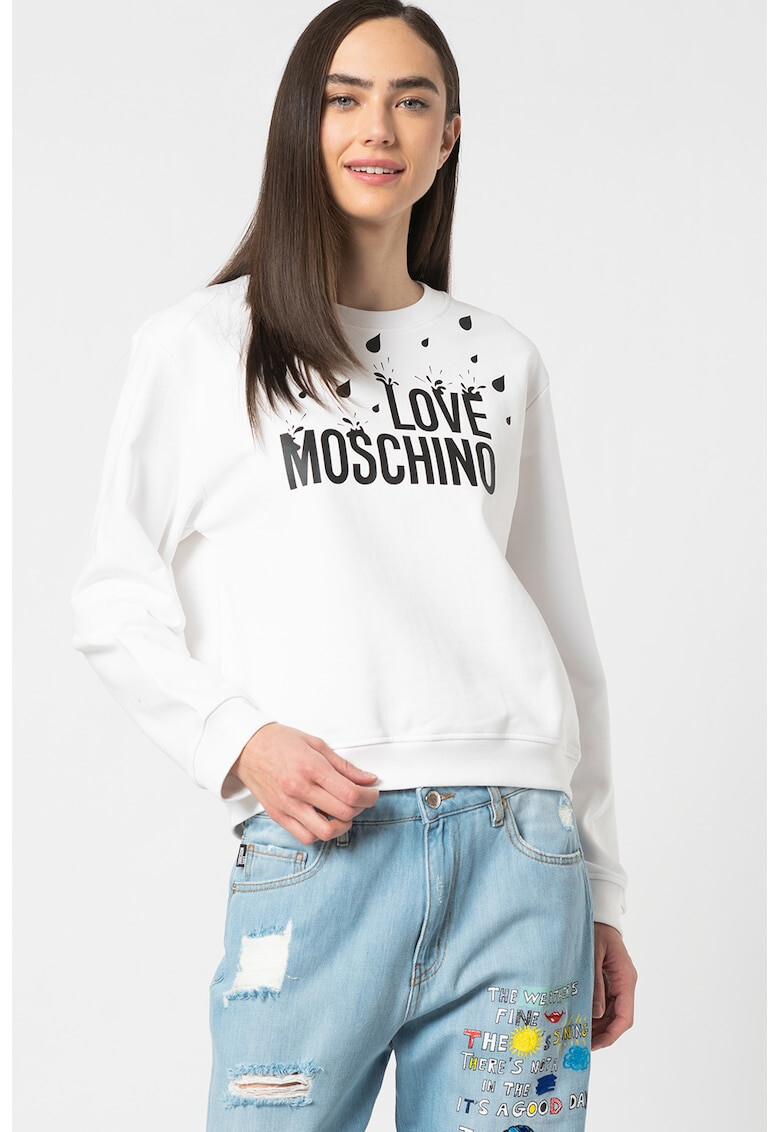 Love Moschino Суитшърт с лого - Pepit.bg