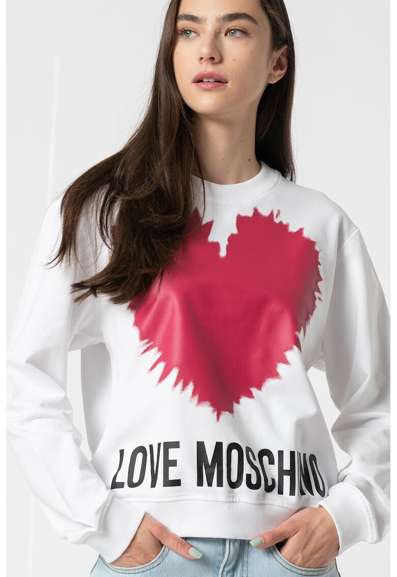 Love Moschino Суитшърт с лого - Pepit.bg