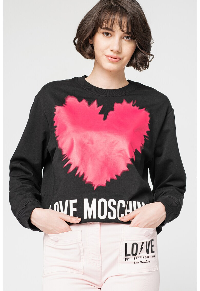 Love Moschino Суитшърт с лого - Pepit.bg