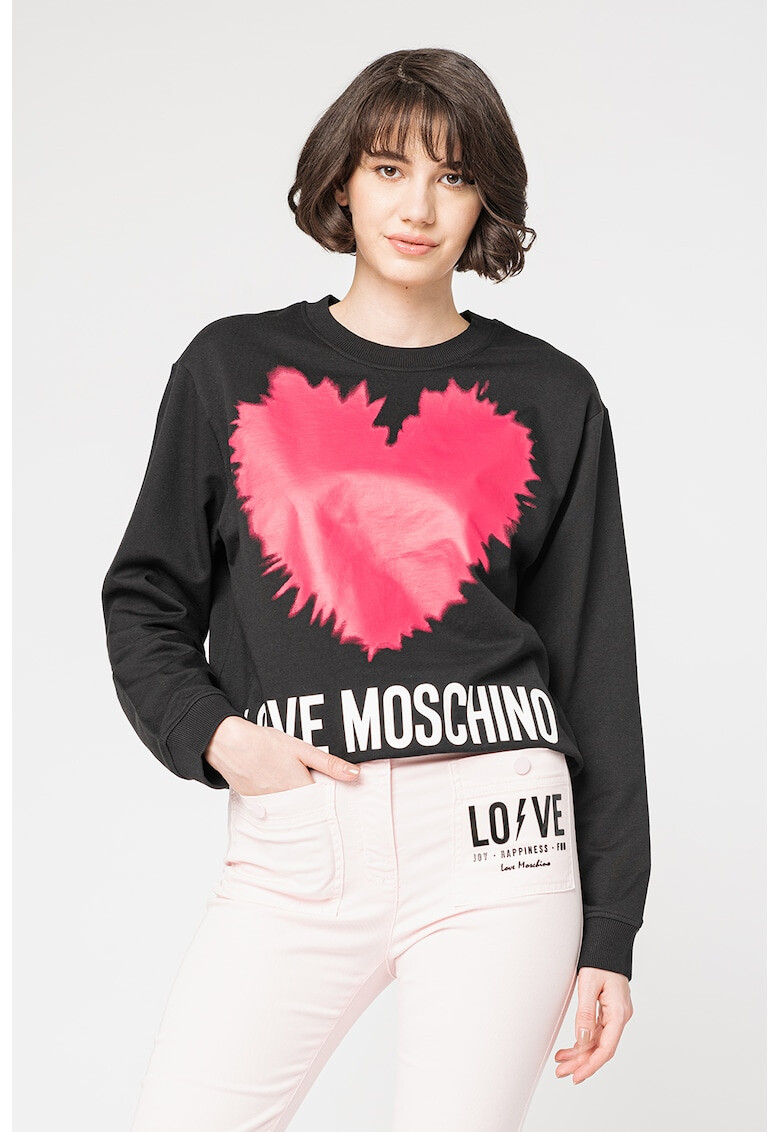 Love Moschino Суитшърт с лого - Pepit.bg