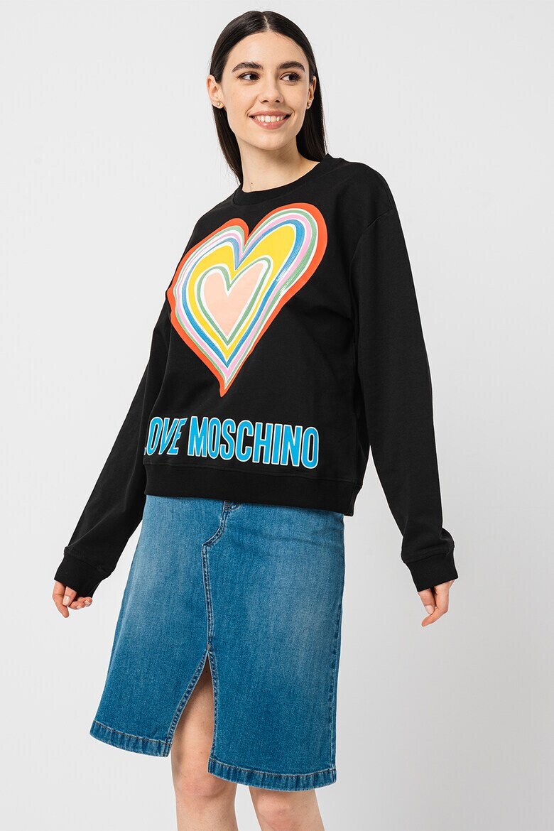 Love Moschino Суитшърт с лого - Pepit.bg