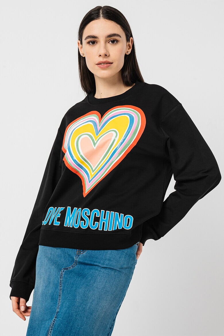 Love Moschino Суитшърт с лого - Pepit.bg