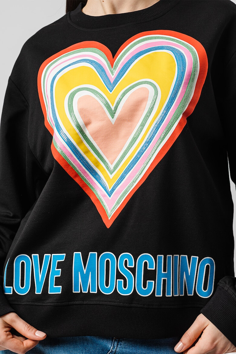 Love Moschino Суитшърт с лого - Pepit.bg