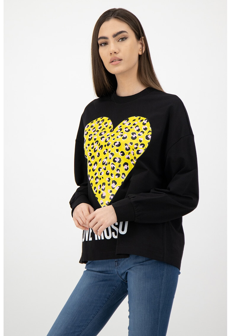 Love Moschino Суитшърт с лого - Pepit.bg