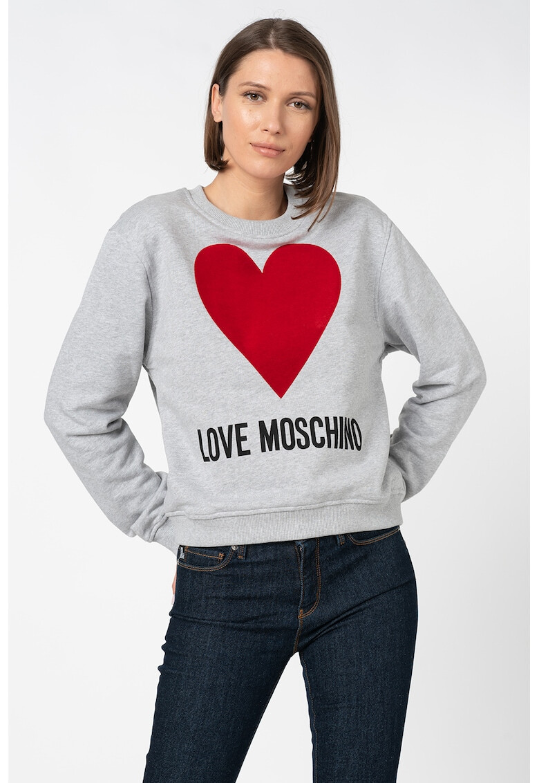 Love Moschino Суитшърт с лого - Pepit.bg