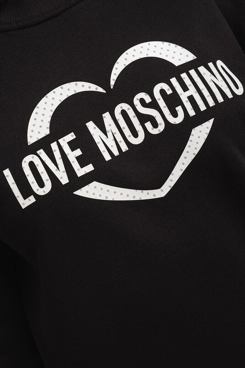 Love Moschino Суитшърт със свободна кройка и лого - Pepit.bg