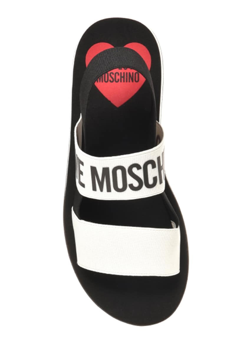 Love Moschino Текстилни сандали с отворена пета - Pepit.bg