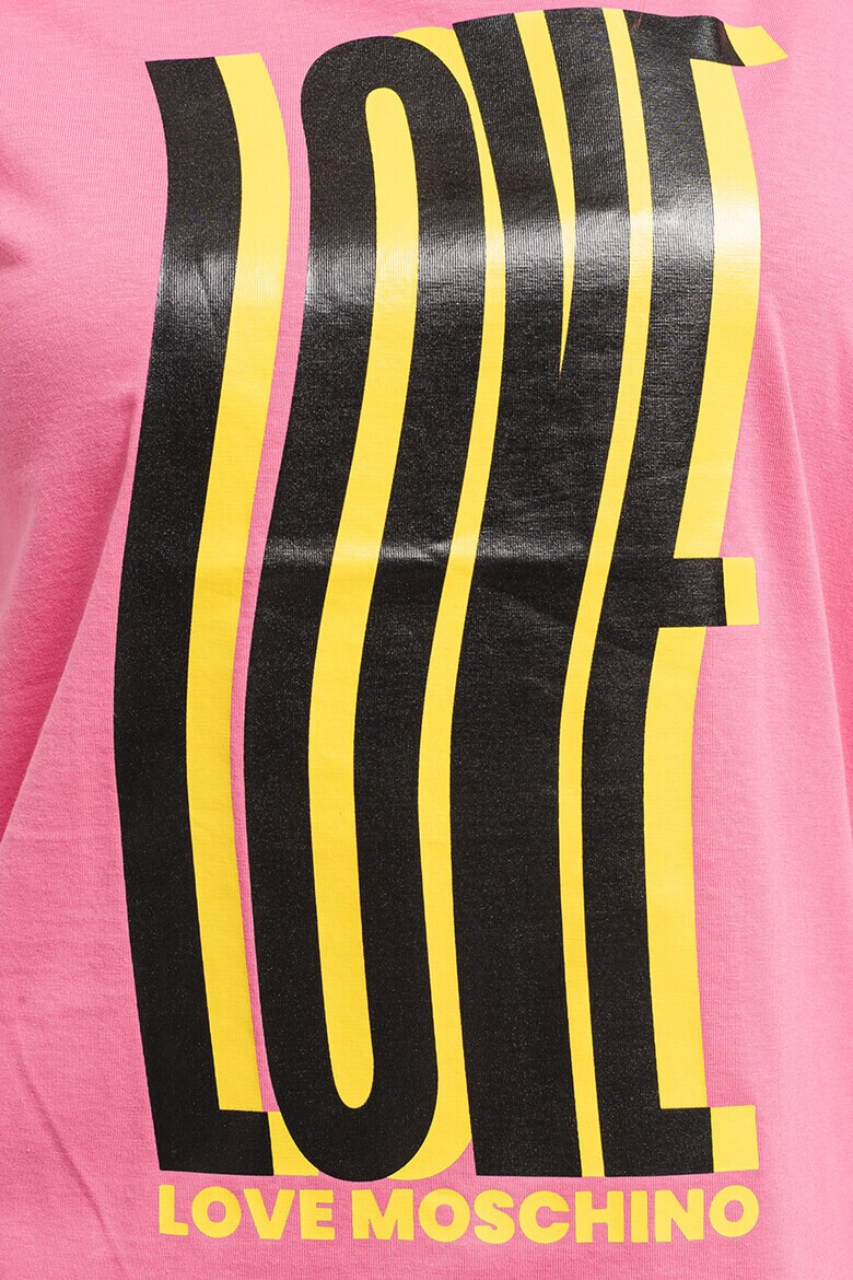 Love Moschino Тениска на лога - Pepit.bg