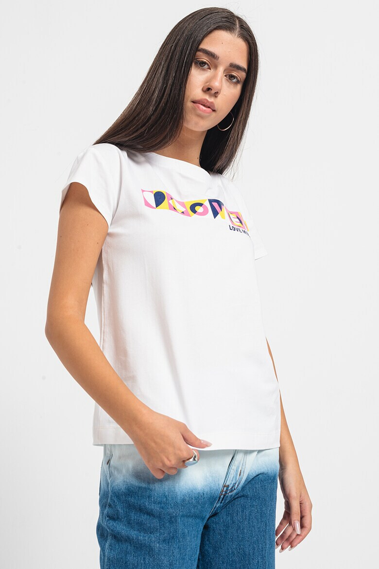 Love Moschino Тениска на лога - Pepit.bg