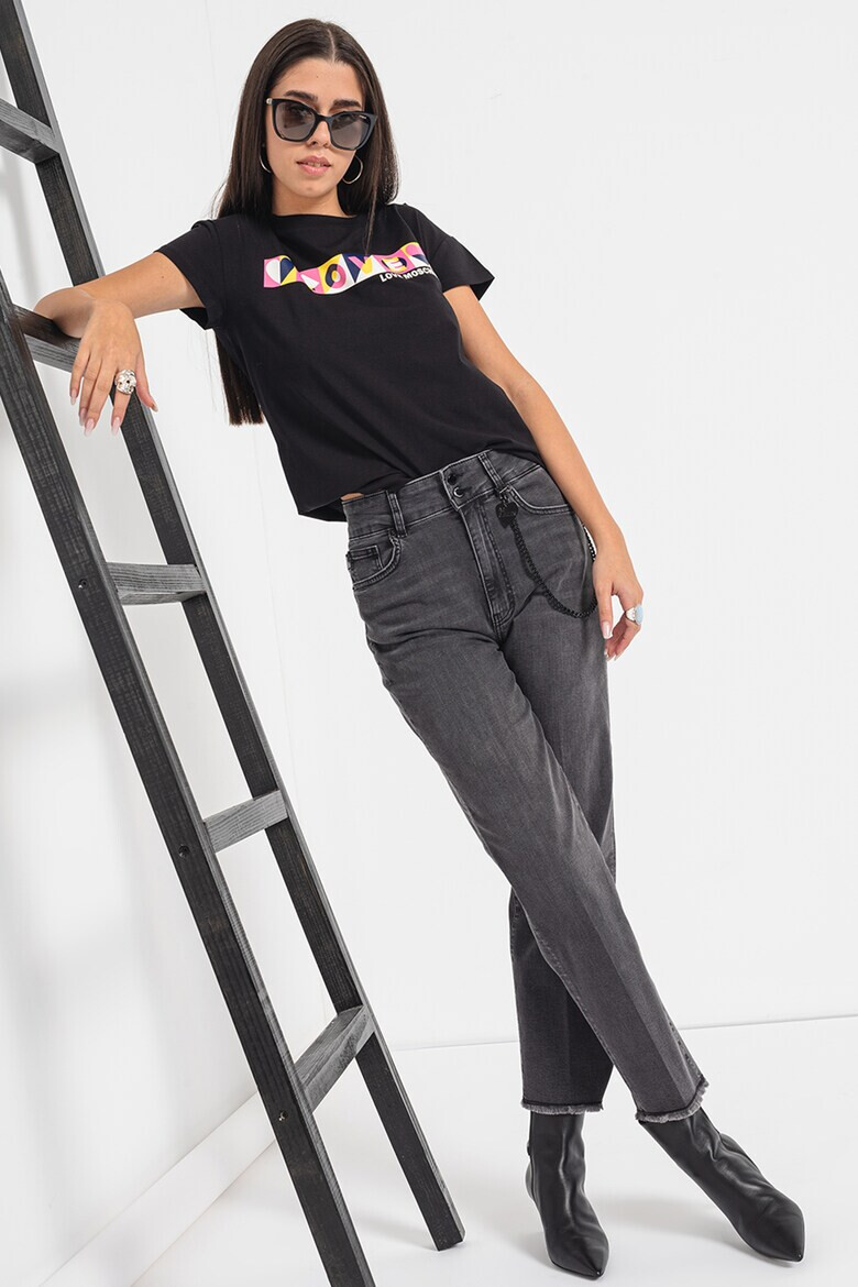 Love Moschino Тениска на лога - Pepit.bg