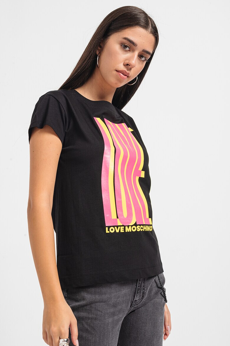 Love Moschino Тениска на лога - Pepit.bg