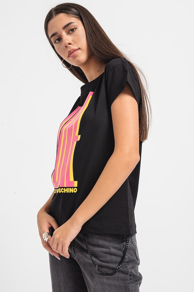 Love Moschino Тениска на лога - Pepit.bg