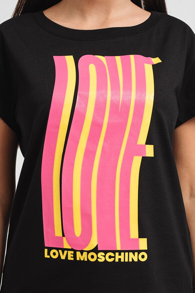 Love Moschino Тениска на лога - Pepit.bg