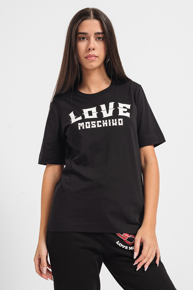 Love Moschino Тениска на лога - Pepit.bg