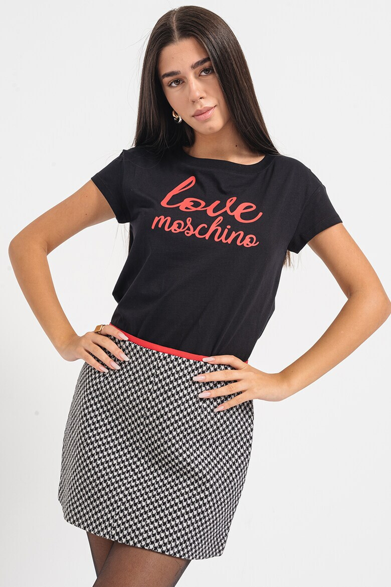 Love Moschino Тениска с лога - Pepit.bg