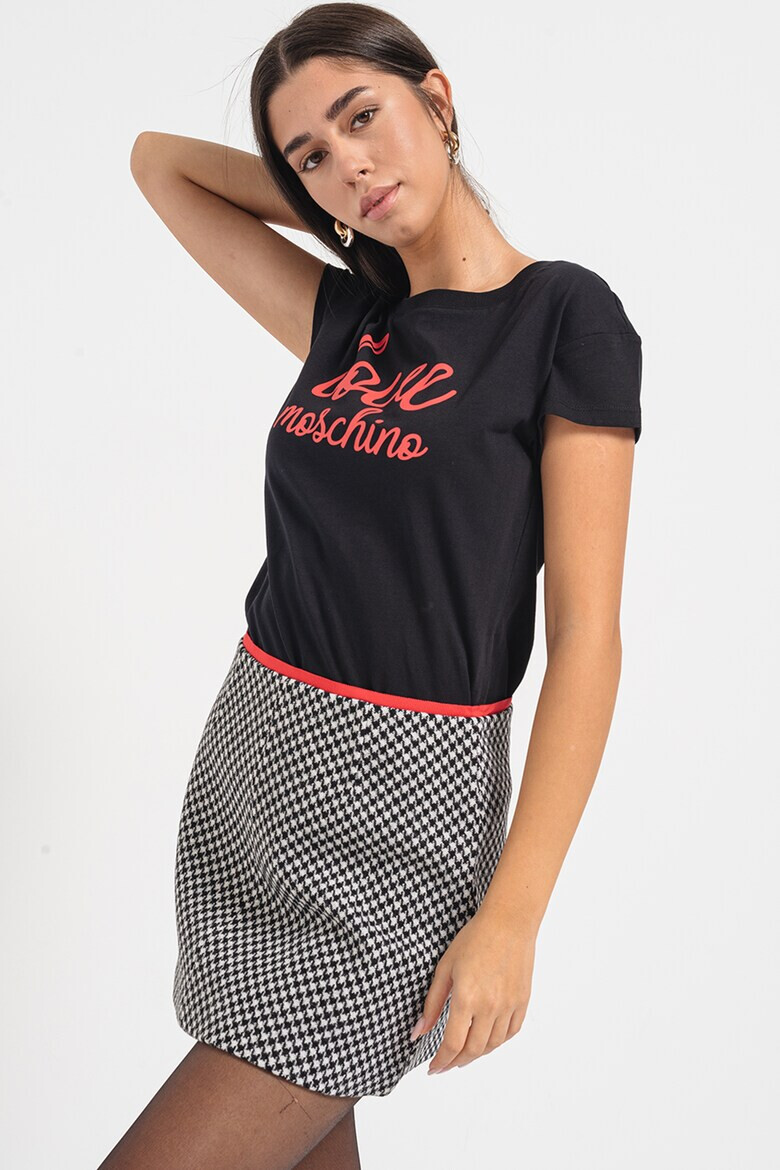 Love Moschino Тениска с лога - Pepit.bg