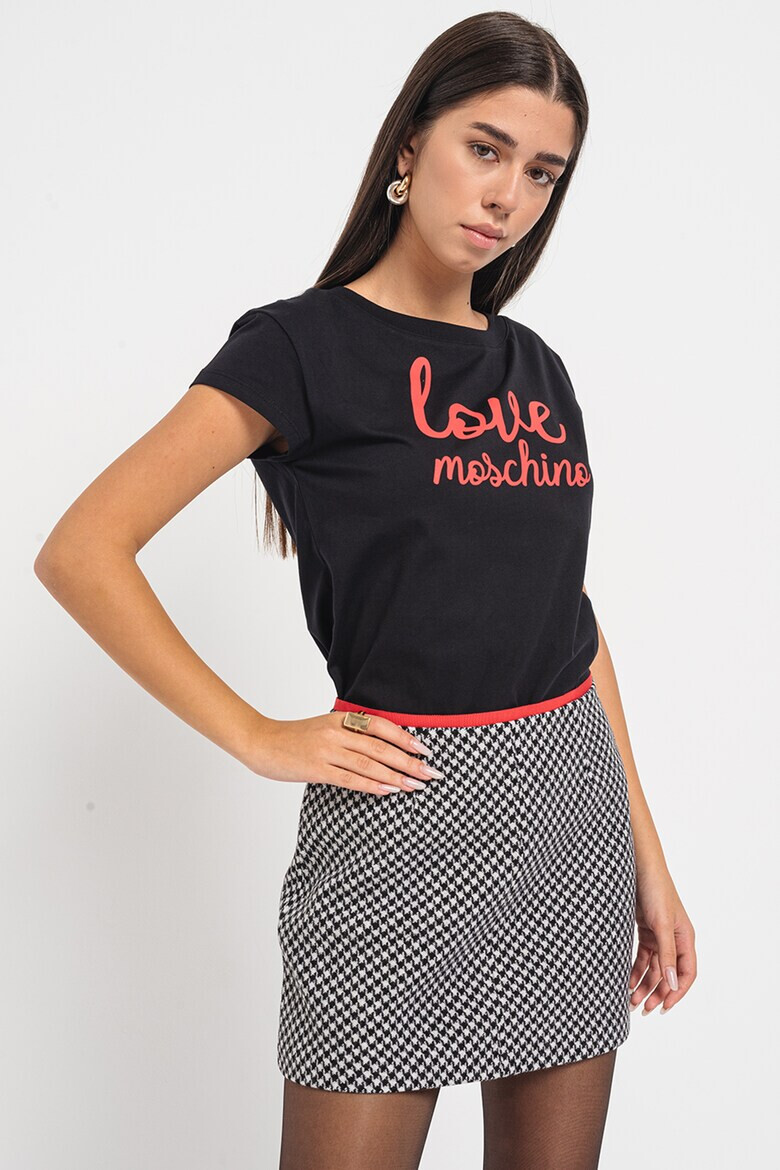 Love Moschino Тениска с лога - Pepit.bg