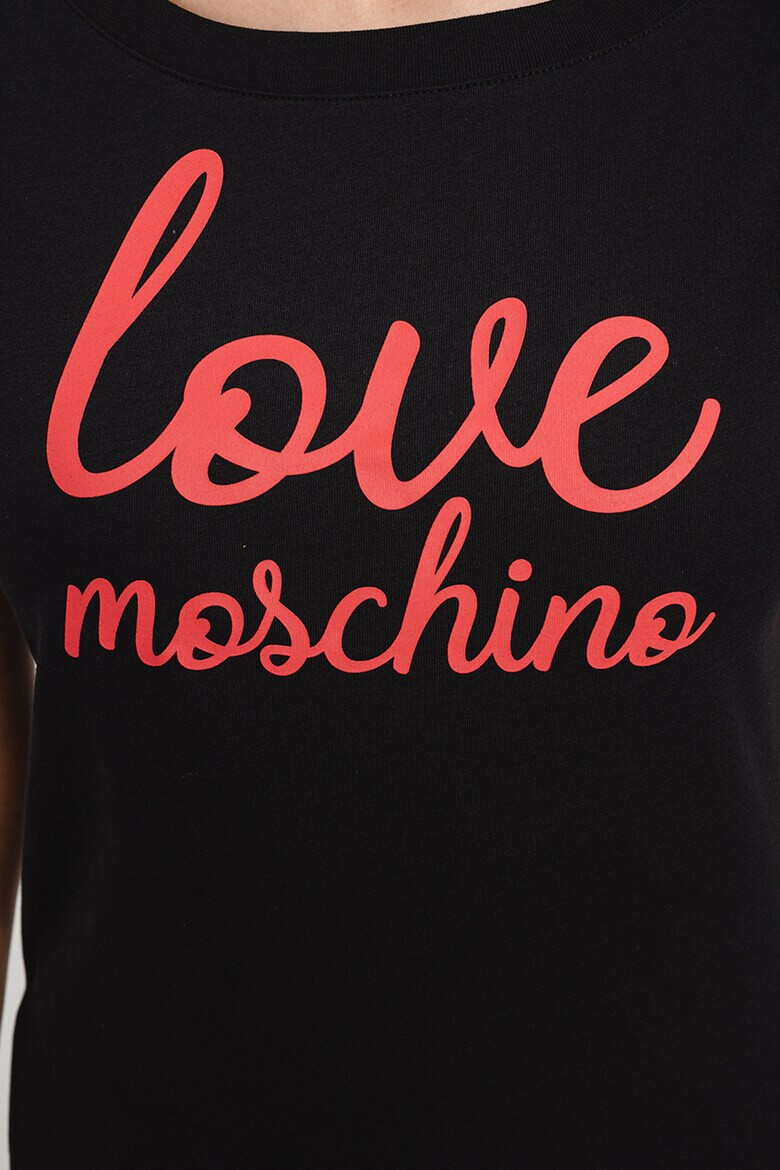 Love Moschino Тениска с лога - Pepit.bg