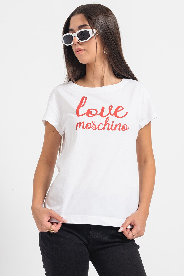 Love Moschino Тениска с лога - Pepit.bg