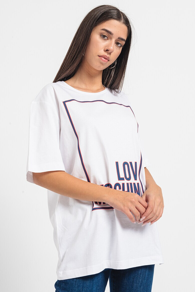 Love Moschino Тениска с лога - Pepit.bg