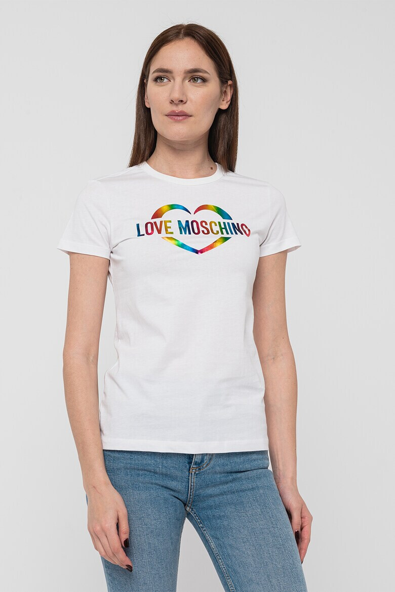 Love Moschino Тениска с лого - Pepit.bg