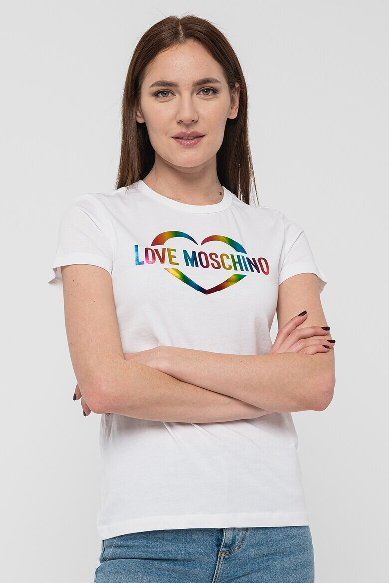 Love Moschino Тениска с лого - Pepit.bg