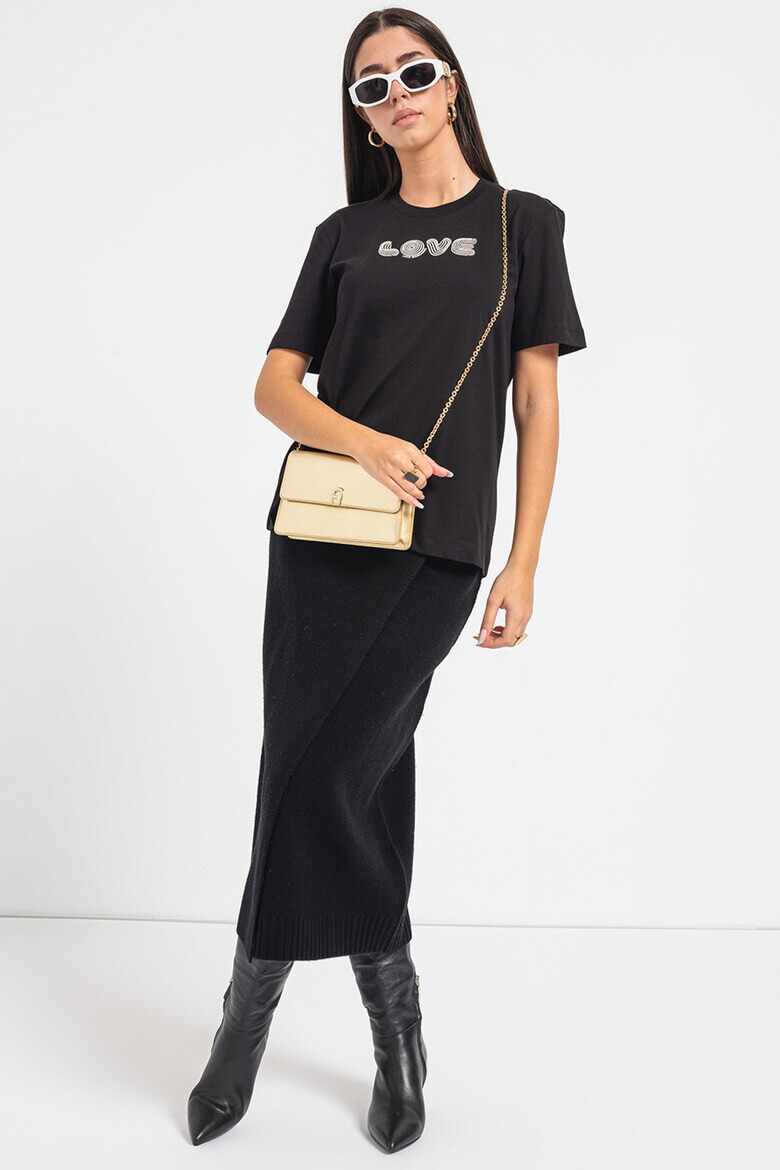 Love Moschino Тениска с лого - Pepit.bg