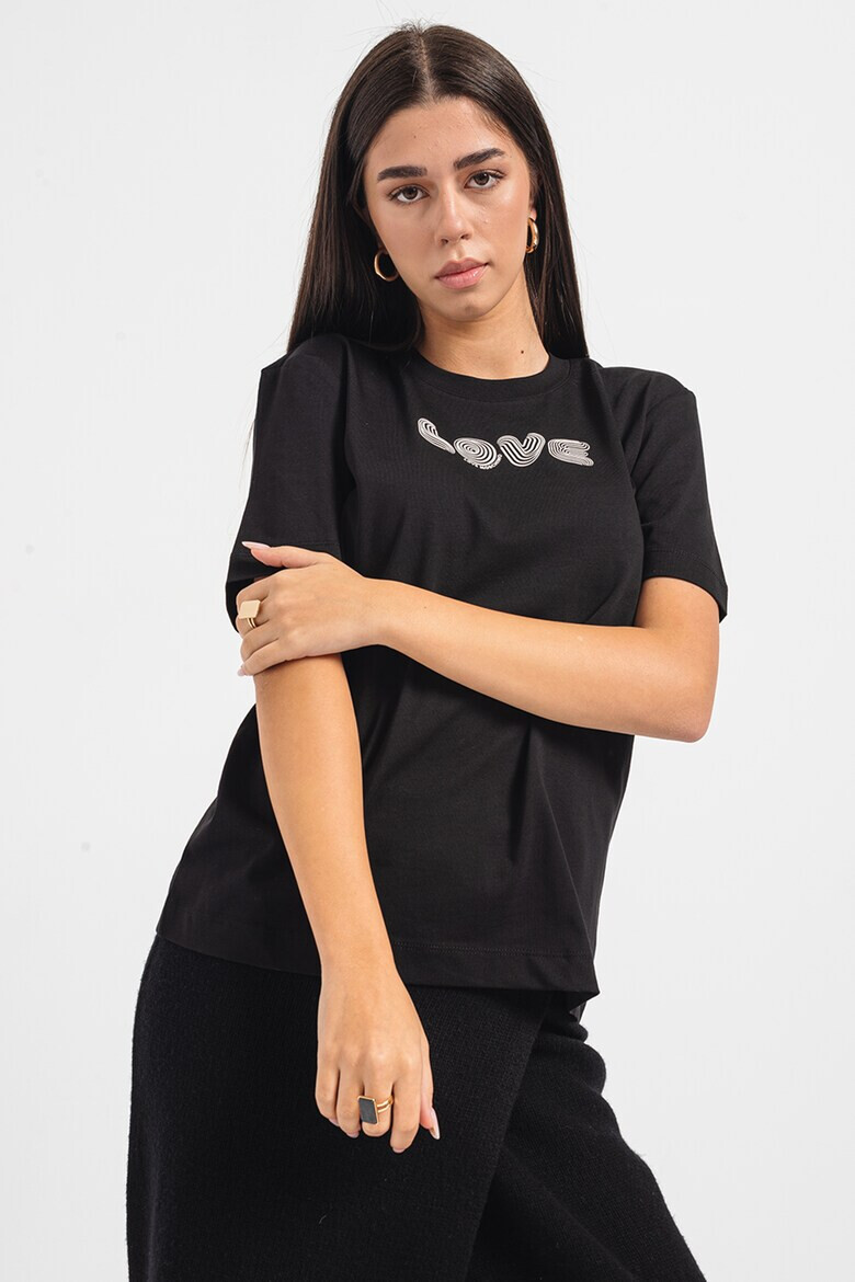 Love Moschino Тениска с лого - Pepit.bg