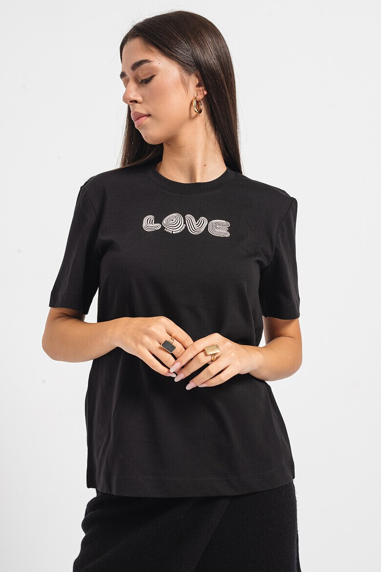 Love Moschino Тениска с лого - Pepit.bg