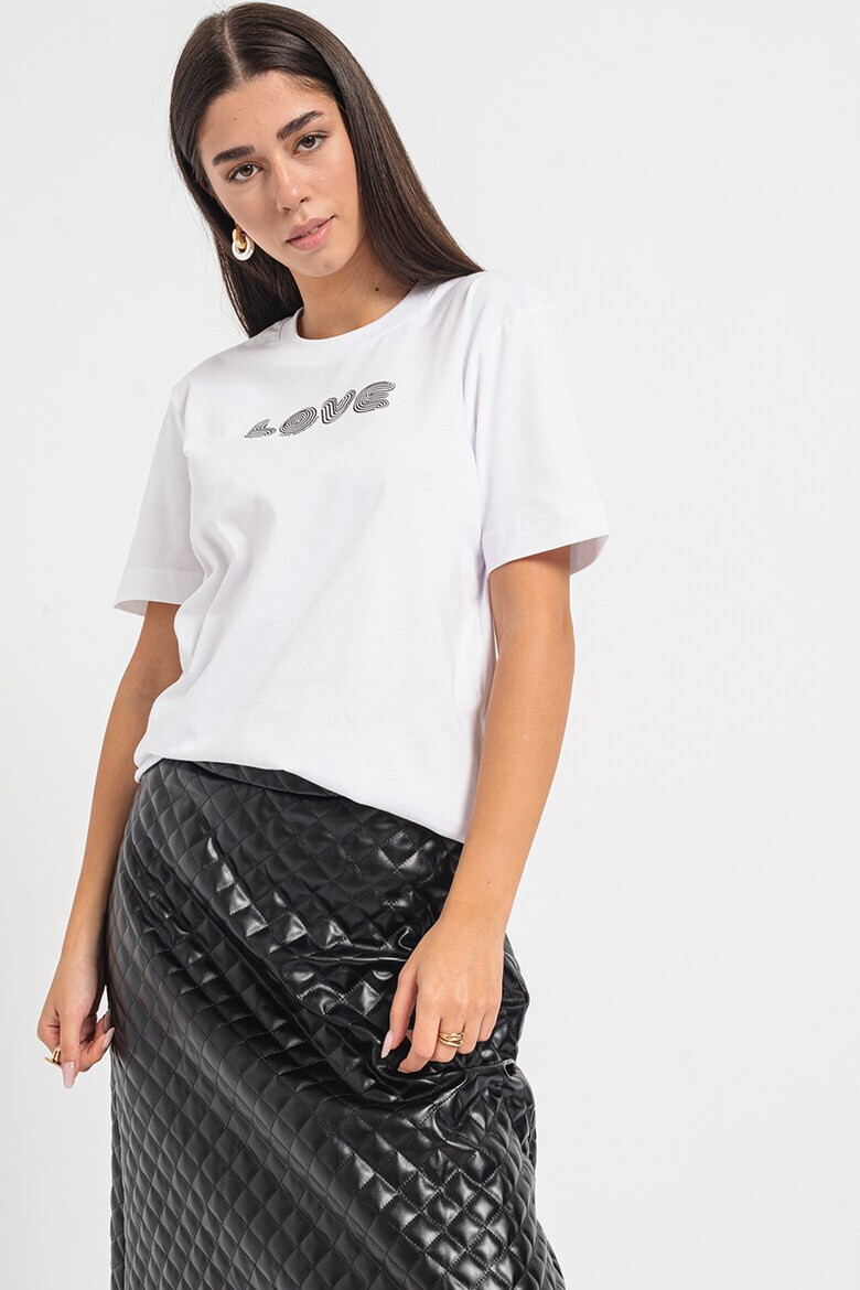 Love Moschino Тениска с лого - Pepit.bg