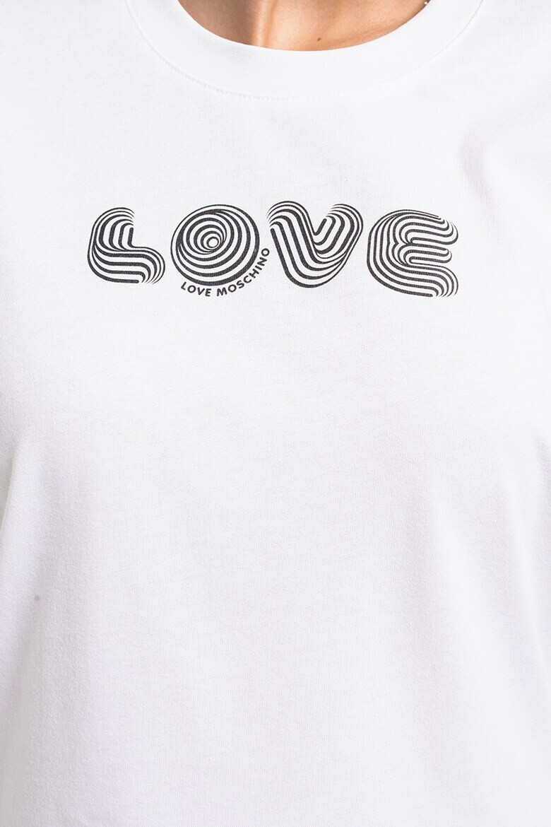 Love Moschino Тениска с лого - Pepit.bg