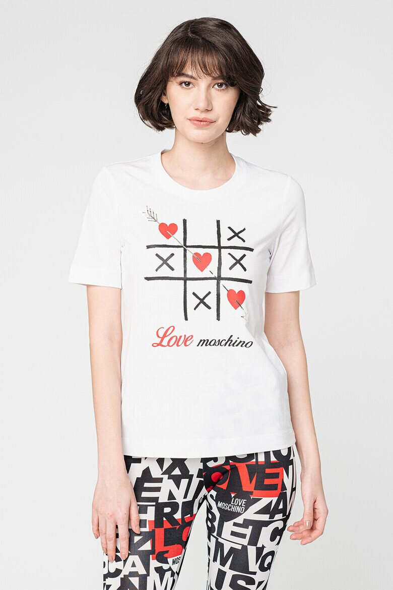 Love Moschino Тениска с принт - Pepit.bg